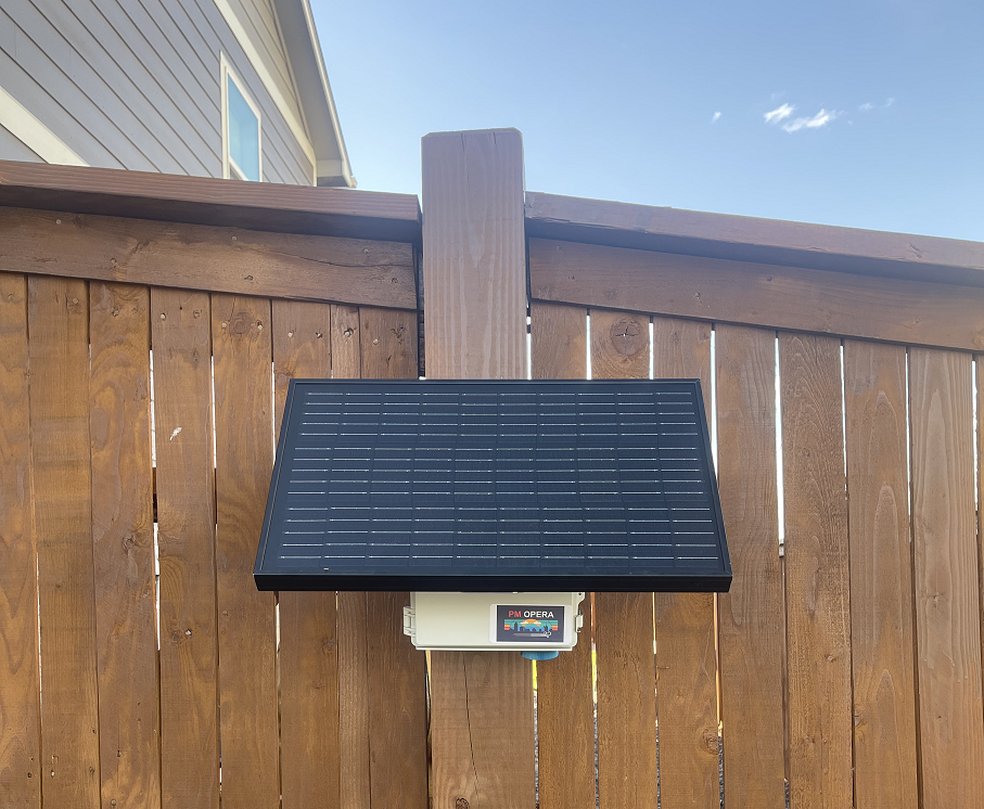Solar-powered SLV Air particulate matter monitor installed at a community monitoring site.